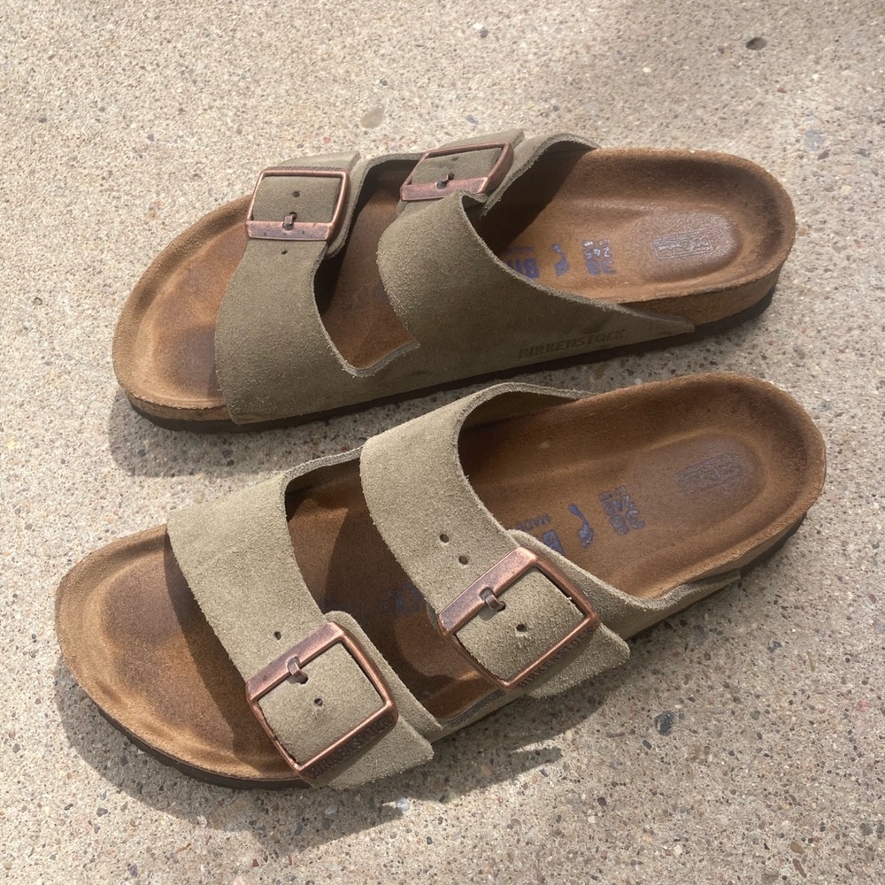 Birkenstock Arizona Olive Suede